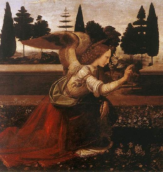 LEONARDO da Vinci The Annunciation Germany oil painting art